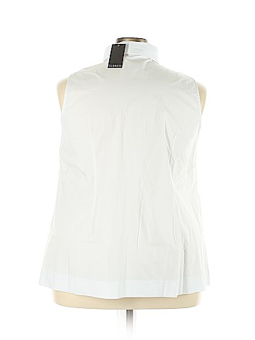 ELOQUII Sleeveless Button-Down Shirt (view 2)