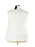 ELOQUII 100% Cotton White Sleeveless Button-Down Shirt Size 24 - photo 2