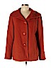 Ellen Tracy Orange Wool Coat Size L - photo 1