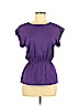 Ann Taylor Purple Short Sleeve Blouse Size XS (petite) - photo 1