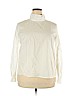 Who What Wear 100% Cotton White Long Sleeve Top Size XXL - photo 1