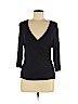 Grace Elements Black 3/4 Sleeve Blouse Size M (petite) - photo 1