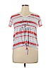 Fifth Sun Red Short Sleeve Top Size XL - photo 1