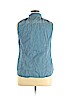 Talbots 100% Cotton Blue Sleeveless Blouse Size 16 - photo 2