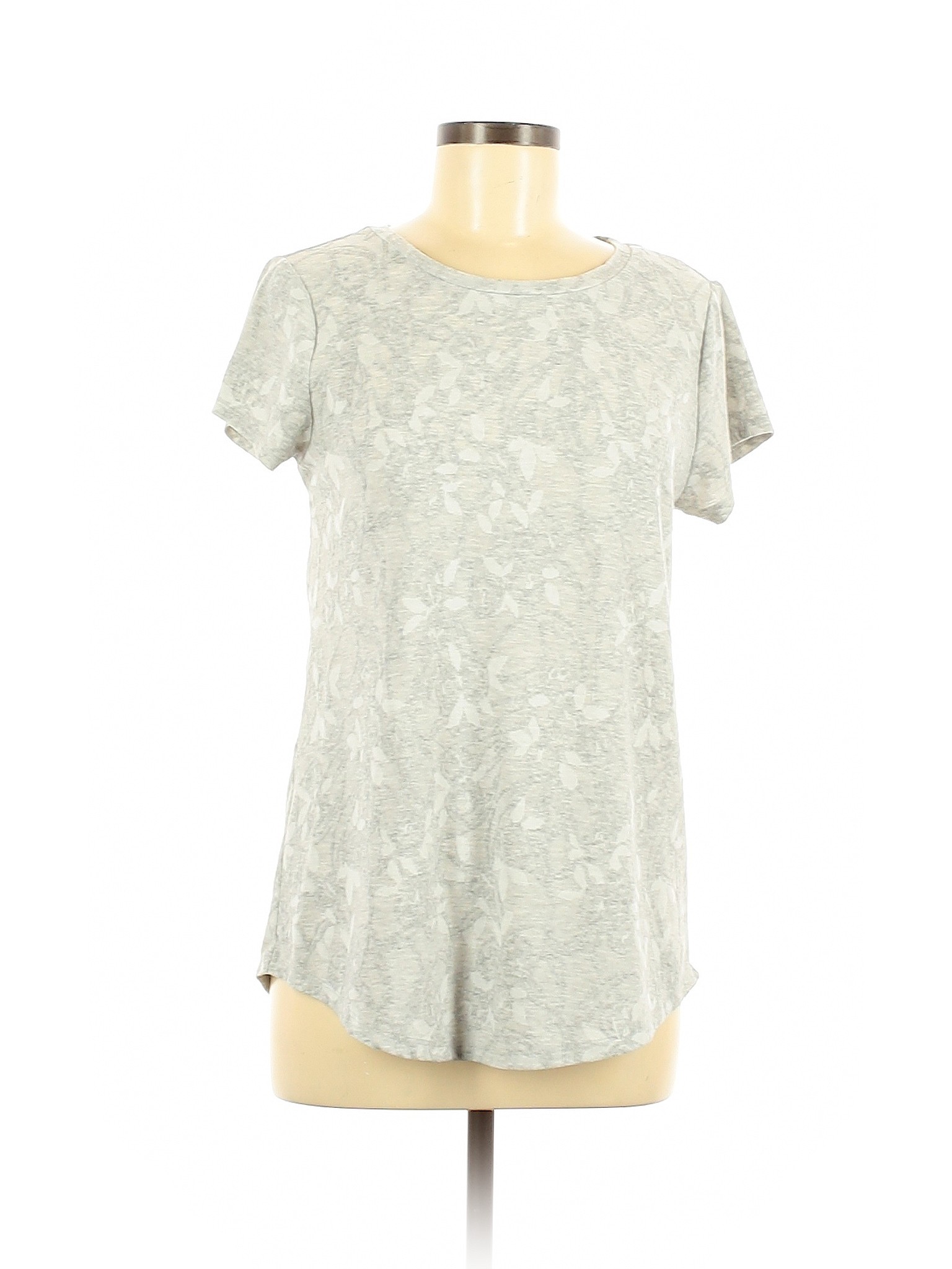 Simply Vera Vera Wang Women Gray Short Sleeve T-Shirt M | eBay