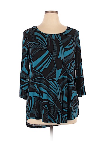 JM Collection 3/4 Sleeve Top (view 1)