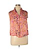Liz Claiborne 100% Polyester Orange Sleeveless Blouse Size XL - photo 1