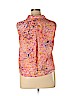 Liz Claiborne 100% Polyester Orange Sleeveless Blouse Size XL - photo 2