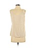 St. John 100% Silk Tan Sleeveless Silk Top Size 2 - photo 1