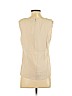 St. John 100% Silk Tan Sleeveless Silk Top Size 2 - photo 2