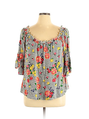 Self Esteem 3/4 Sleeve Blouse (view 1)