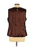 Jones New York 100% Polyester Brown Sleeveless Blouse Size 16 - photo 2