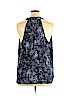 LC Lauren Conrad 100% Rayon Blue Sleeveless Blouse Size XL - photo 2