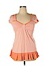 FANG 100% Cotton Orange Short Sleeve Top Size XL - photo 1