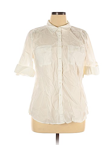 St. John's Bay 3/4 Sleeve Button-Down Shirt (view 1)