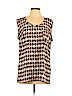 Ellen Tracy 100% Polyester Brown Sleeveless Blouse Size XL - photo 1