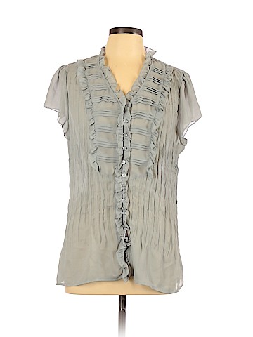 NY Collection Short Sleeve Blouse (view 1)