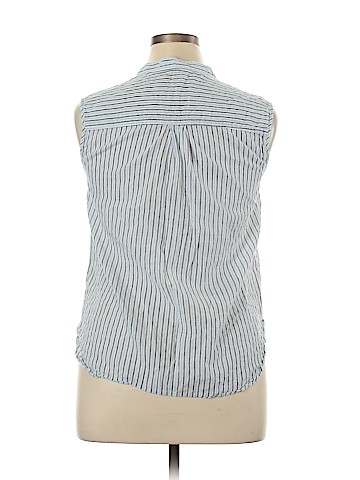 Max Studio Sleeveless Button-Down Shirt (view 2)
