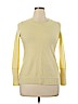 Cynthia Rowley TJX 100% Cashmere Yellow Cashmere Pullover Sweater Size XL - photo 1