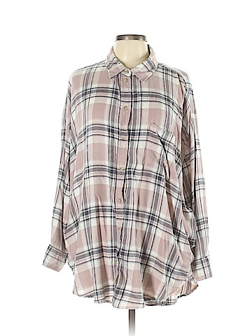 American Eagle Outfitters Long Sleeve Button-Down Shirt (view 1)