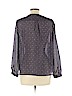 Ann Taylor LOFT Outlet 100% Polyester Blue Long Sleeve Blouse Size L (petite) - photo 2