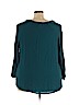 Lane Bryant 100% Rayon Blue Long Sleeve Blouse Size 22 - 24 Plus - photo 2