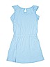 Splendid 100% Cotton Solid Blue Dress Size 14 - photo 2