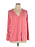 Ava & Viv Pink 3/4 Sleeve Top Size 1X - photo 1
