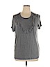 Torrid Gray Short Sleeve Top Size 1X Plus (1) - photo 1