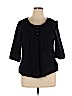 LA Blues 100% Cotton Black Cardigan Size 14 - 16 - photo 1