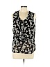 Ann Taylor LOFT Outlet 100% Polyester Gray Sleeveless Blouse Size L (petite) - photo 1