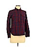 Madewell 100% Cotton Burgundy Long Sleeve Blouse Size XS - photo 1
