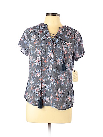 St. John's Bay Short Sleeve Blouse (view 1)