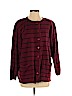 Elisabeth by Liz Claiborne 100% Cotton Burgundy Cardigan Size 2 (petite) - photo 1