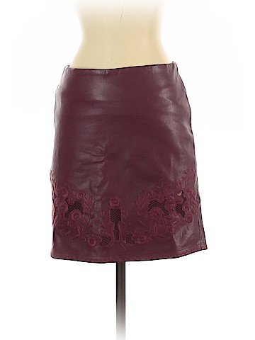 Romeo & Juliet Couture Faux Leather Skirt (view 1)