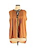 DR2 100% Polyester Orange Sleeveless Blouse Size XL - photo 1
