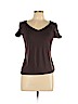 Armani Collezioni Brown Short Sleeve Top Size 10 - photo 1