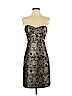 Nicole Miller 100% Polyester Gold Cocktail Dress Size 2 - photo 1
