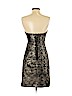 Nicole Miller 100% Polyester Gold Cocktail Dress Size 2 - photo 2