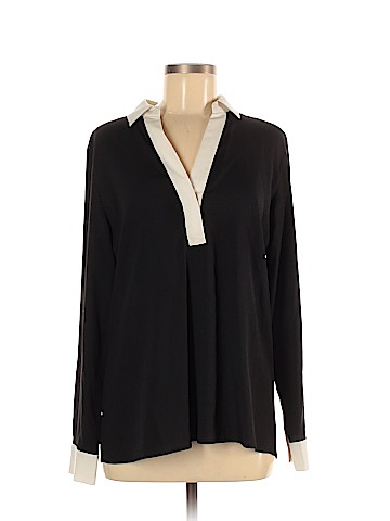 Karl Lagerfeld Paris Long Sleeve Blouse (view 1)