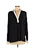 Karl Lagerfeld Paris 100% Polyester Black Long Sleeve Blouse Size M - photo 1