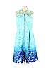 Elie Tahari 100% Polyester Blue Casual Dress Size 12 - photo 1