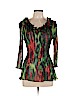 Alberto Makali 100% Polyester Green 3/4 Sleeve Blouse Size L - photo 1