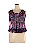 Derek Heart 100% Polyester Purple Sleeveless Blouse Size L - photo 1