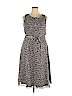 MSK 100% Polyester Gray Casual Dress Size 18 - photo 1