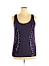 Ann Taylor Factory 100% Nylon Purple Sleeveless Top Size XL - photo 1