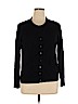 August Silk Black Cardigan Size XL - photo 1