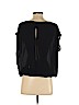 Dina Be 100% Polyester Black Short Sleeve Blouse Size S - photo 2