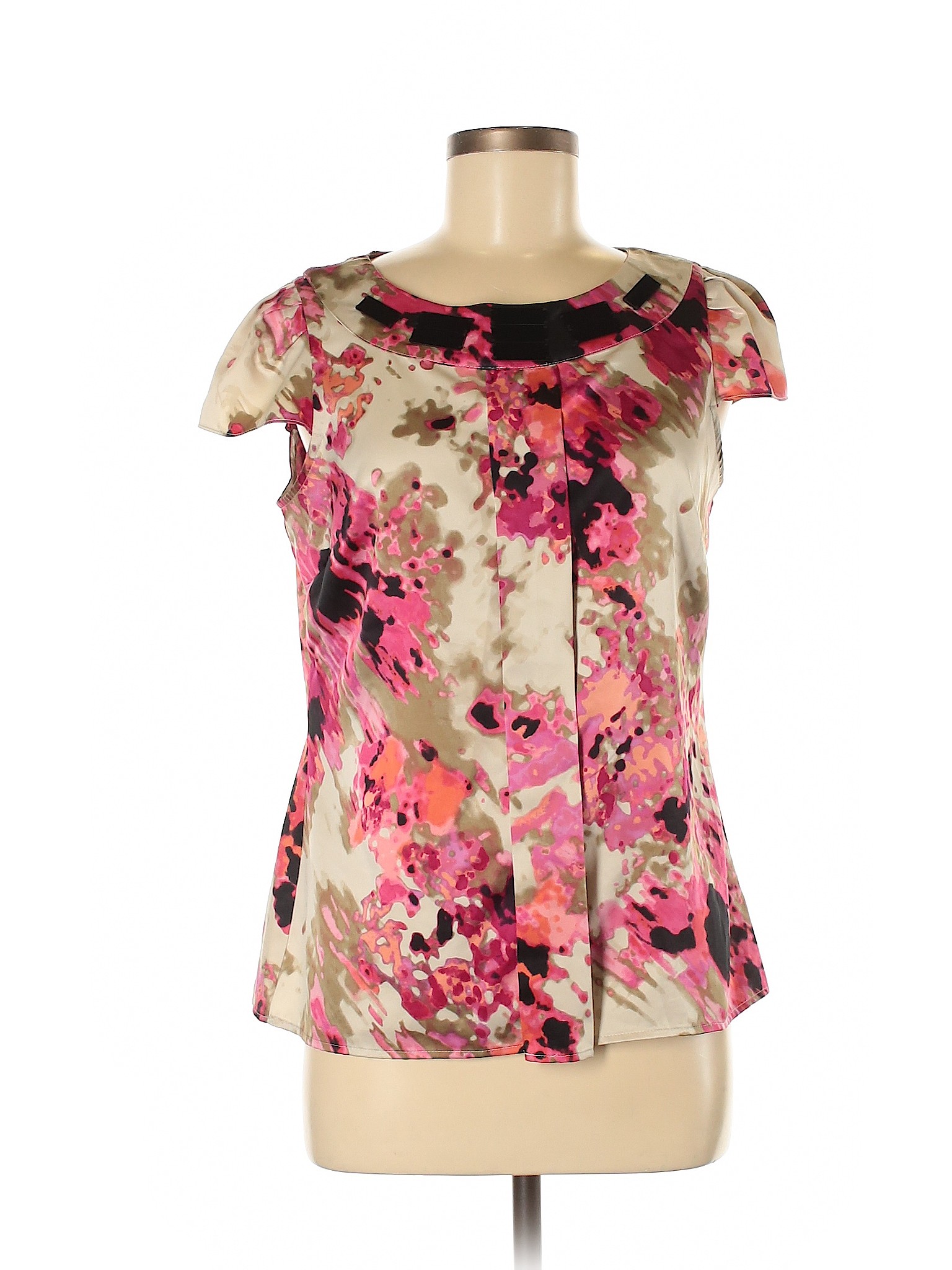 Worthington Women Pink Short Sleeve Blouse M | eBay