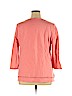 Talbots 100% Pima Cotton Orange Long Sleeve Top Size XL - photo 2